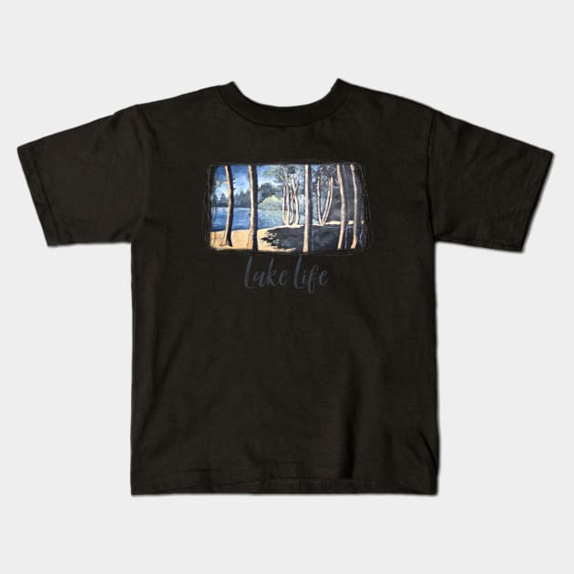 Lake Life Kids T-Shirt by ArtisticEnvironments